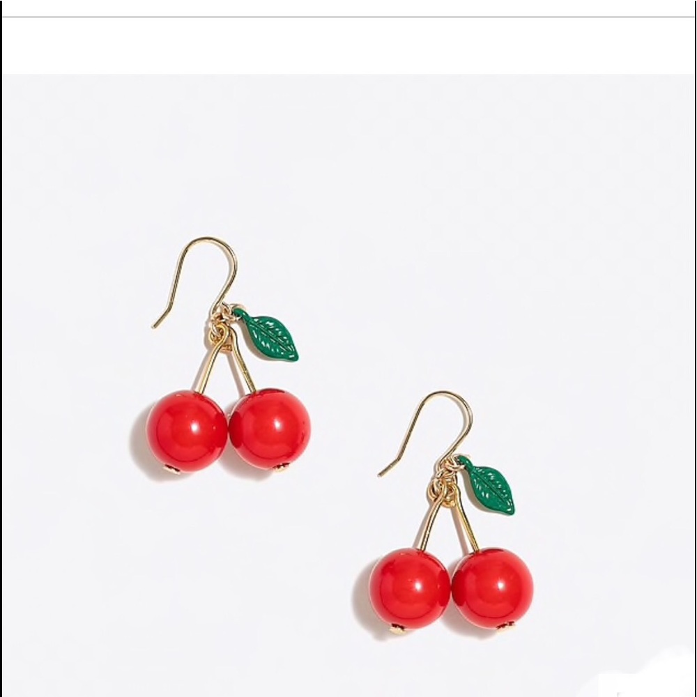 J.Crew Cherry bunch statement dangle earrings  - Picture 2 of 4